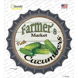 Farmers Market Cucumber Novelty Bottle Cap Sticker Decal Small