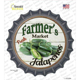 Farmers Market Jalapenos Novelty Bottle Cap Sticker Decal Small