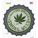 Smoke Weed Novelty Bottle Cap Sticker Decal Small