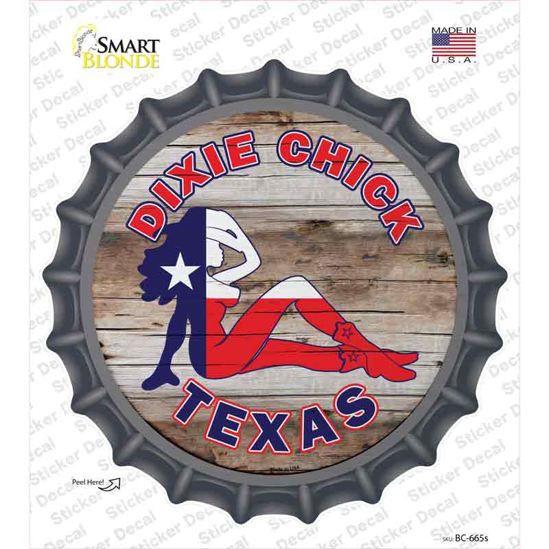 Dixie Chicks Texas Novelty Bottle Cap Sticker Decal Small