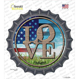 Love Indiana Novelty Bottle Cap Sticker Decal Small