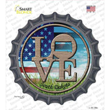 Love South Dakota Novelty Bottle Cap Sticker Decal Small