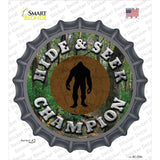 Hide and Seek Champion Bigfoot Novelty Bottle Cap Sticker Decal Small