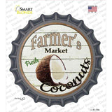 Farmers Market Coconut Novelty Bottle Cap Sticker Decal Small