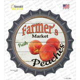 Farmers Market Peaches Novelty Bottle Cap Sticker Decal Small