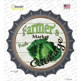 Farmers Market Cabbage Novelty Bottle Cap Sticker Decal Small