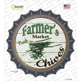 Farmers Market Chives Novelty Bottle Cap Sticker Decal Small