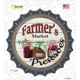 Farmers Market Preserves Novelty Bottle Cap Sticker Decal Small