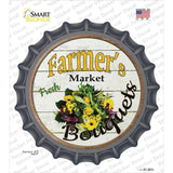 Farmers Market Bouquets Novelty Bottle Cap Sticker Decal Small