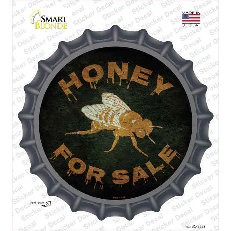 Honey For Sale Novelty Bottle Cap Sticker Decal Small