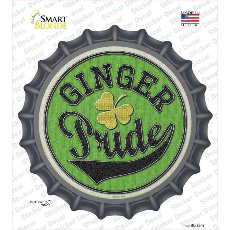 Ginger Pride Novelty Bottle Cap Sticker Decal