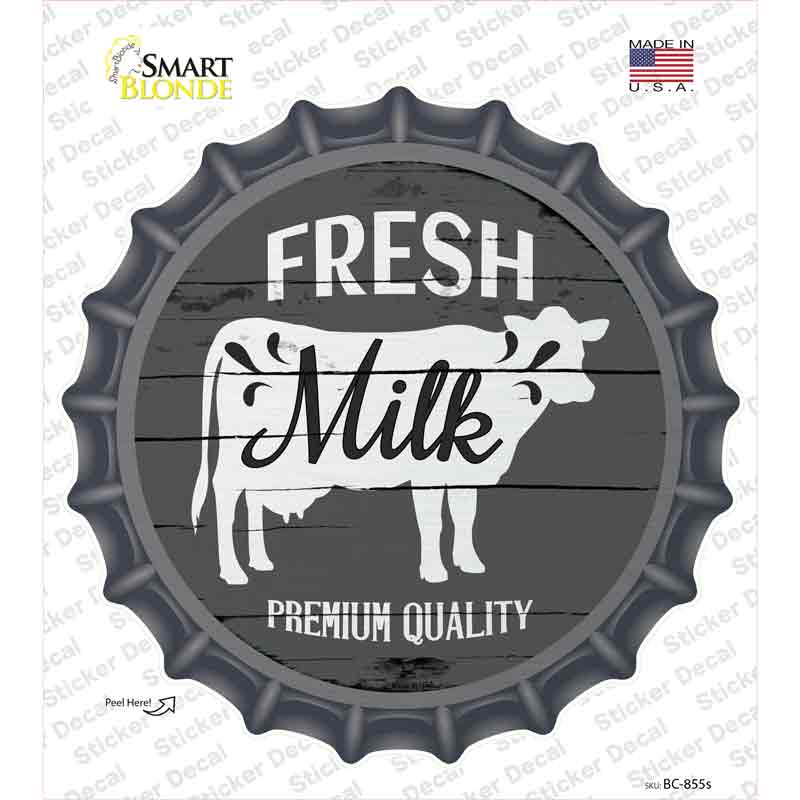 Fresh Milk Premium Quality Novelty Bottle Cap Sticker Decal Small