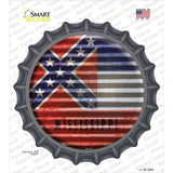 Mississippi Flag Corrugated Novelty Bottle Cap Sticker Decal Small