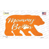 Mommy Paw Orange Novelty Bear Sticker Decal Small