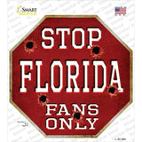 Florida Fans Only Novelty Octagon Sticker Decal Small