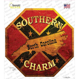 Southern Charm North Carolina Novelty Octagon Sticker Decal Small