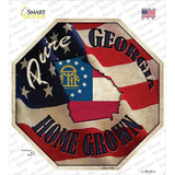 Georgia Home Grown Novelty Octagon Sticker Decal Small