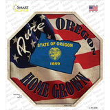 Oregon Home Grown Novelty Octagon Sticker Decal Small