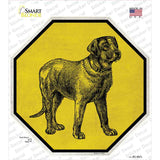 Labrador Retriever Dog Sketch Novelty Octagon Sticker Decal Small