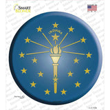 Indiana State Flag Novelty Circle Sticker Decal Small