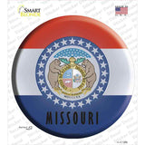 Missouri State Flag Novelty Circle Sticker Decal Small