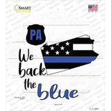 Pennsylvania Back The Blue Novelty Circle Sticker Decal Small