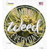 Smoke Weed Everyday Novelty Circle Sticker Decal Small