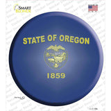 Oregon State Flag Novelty Circle Sticker Decal Small