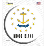 Rhode Island State Flag Novelty Circle Sticker Decal Small