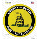 Liberty Or Death Gadsden Novelty Circle Sticker Decal Small