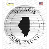 Illinois Home Grown Novelty Circle Sticker Decal Small