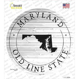 Maryland Old Line State Novelty Circle Sticker Decal Small