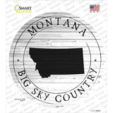 Montana Big Sky Country Novelty Circle Sticker Decal Small