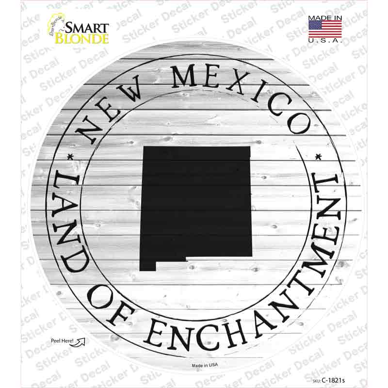 New Mexico Land Of Enchantment Novelty Circle Sticker Decal Small