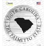 South Carolina Palmetto State Novelty Circle Sticker Decal Small