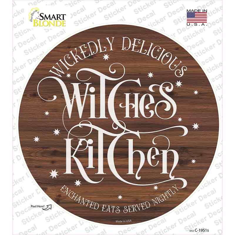 Witches Kitchen Novelty Circle Sticker Decal Small