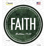 Faith Bible Verse Novelty Circle Sticker Decal C-2105s