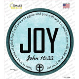 Joy Bible Verse Novelty Circle Sticker Decal C-2108s