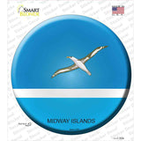 Midway Islands Country Novelty Circle Sticker Decal Small