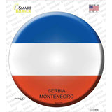 Serbia Montenegro Country Novelty Circle Sticker Decal