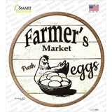 Farmers Market Eggs Novelty Circle Sticker Decal Small