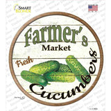 Farmers Market Cucumber Novelty Circle Sticker Decal Small