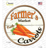 Farmers Market Carrots Novelty Circle Sticker Decal Small