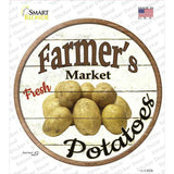 Farmers Market Potatoes Novelty Circle Sticker Decal Small