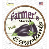 Farmers Market Eggplants Novelty Circle Sticker Decal Small