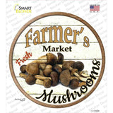 Farmers Market Mushrooms Novelty Circle Sticker Decal Small