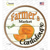 Farmers Market Cantaloupe Novelty Circle Sticker Decal Small