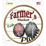 Farmers Market Plum Novelty Circle Sticker Decal Small