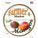 Farmers Market Mangos Novelty Circle Sticker Decal Small