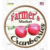 Farmers Market Cranberries Novelty Circle Sticker Decal Small